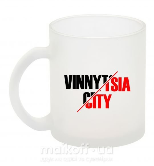 Чашка стеклянная Vinnytsia city Фроузен фото
