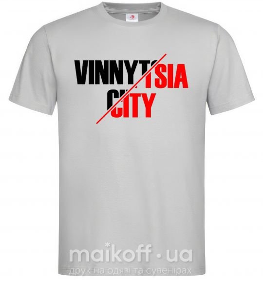 Чоловіча футболка Vinnytsia city Сірий фото