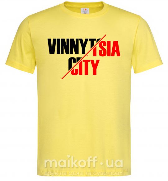 Чоловіча футболка Vinnytsia city Лимонний фото