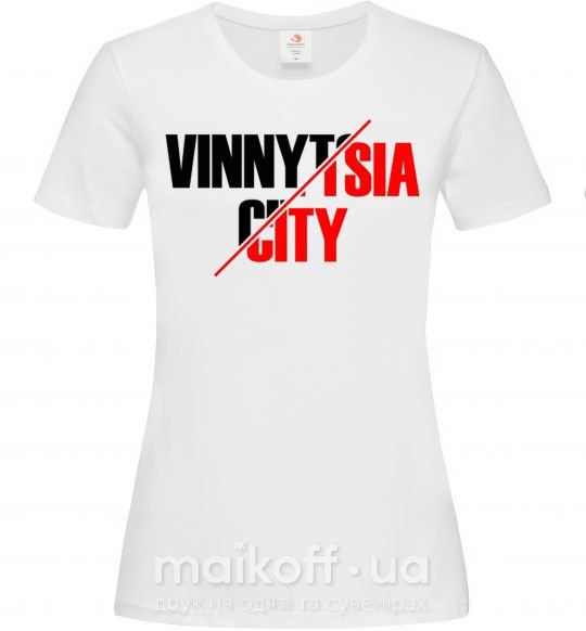 Жіноча футболка Vinnytsia city Білий фото