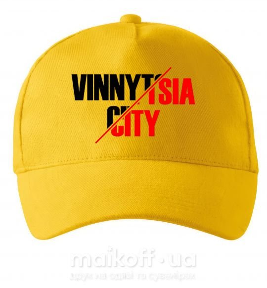 Кепка Vinnytsia city Сонячно жовтий фото