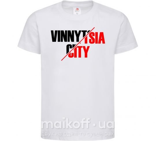 Дитяча футболка Vinnytsia city Білий фото