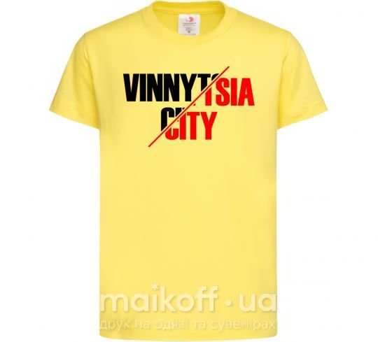 Дитяча футболка Vinnytsia city Лимонний фото