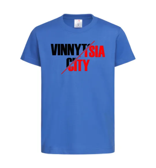 Дитяча футболка Vinnytsia city Яскраво-синій фото
