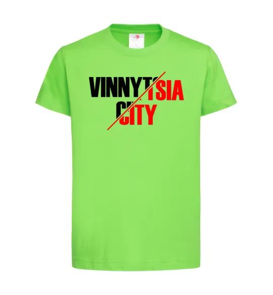 Дитяча футболка Vinnytsia city Лаймовий фото