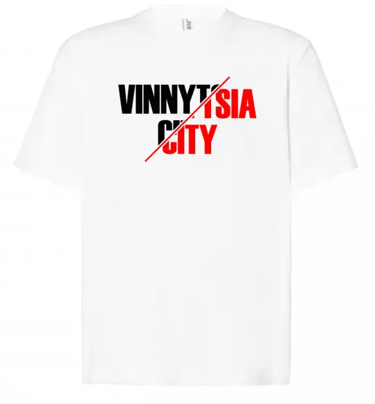 Футболка Оверсайз Vinnytsia city Білий фото