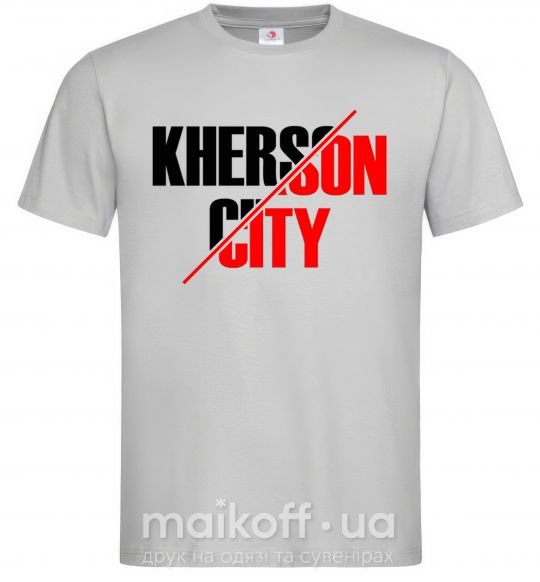 Мужская футболка Kherson city Серый фото