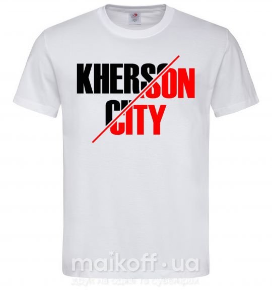 Чоловіча футболка Kherson city Білий фото