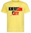 Мужская футболка Kherson city Лимонный фото
