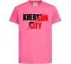 Детская футболка Kherson city Ярко-розовый фото