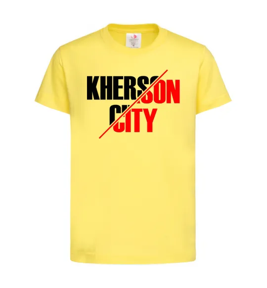 Детская футболка Kherson city Лимонный фото