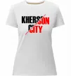 Женская премиум футболка Kherson city Белый фото