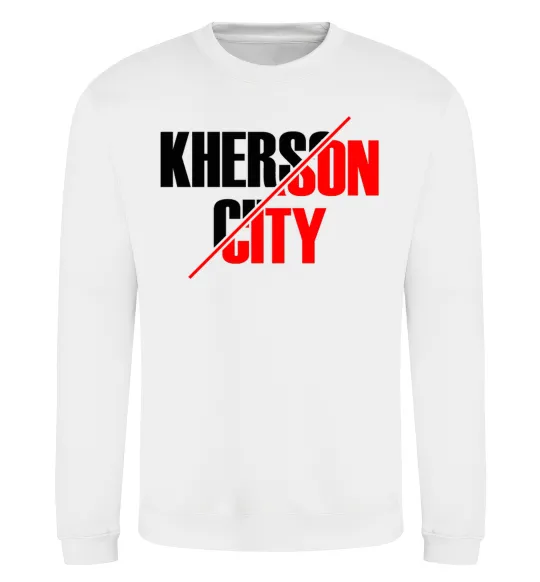 Світшот Kherson city Білий фото