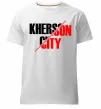 Чоловіча преміум футболка Kherson city Білий фото