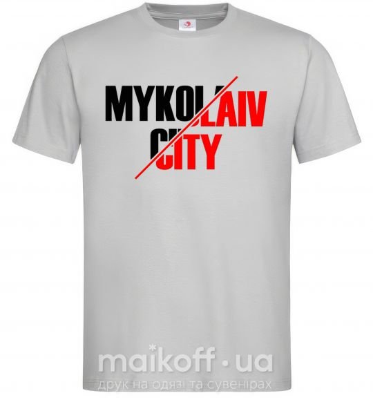 Мужская футболка Mykolaiv city Серый фото