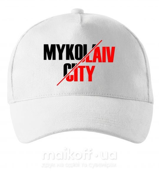 Кепка Mykolaiv city Білий фото