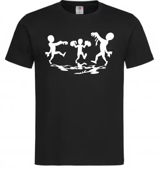 Мужская футболка Повстання зомбі Черный фото