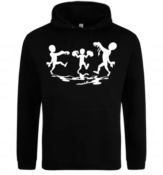 Женская толстовка (худи) Повстання зомбі Черный фото