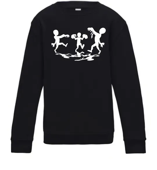 Дитячий світшот Повстання зомбі Чорний фото