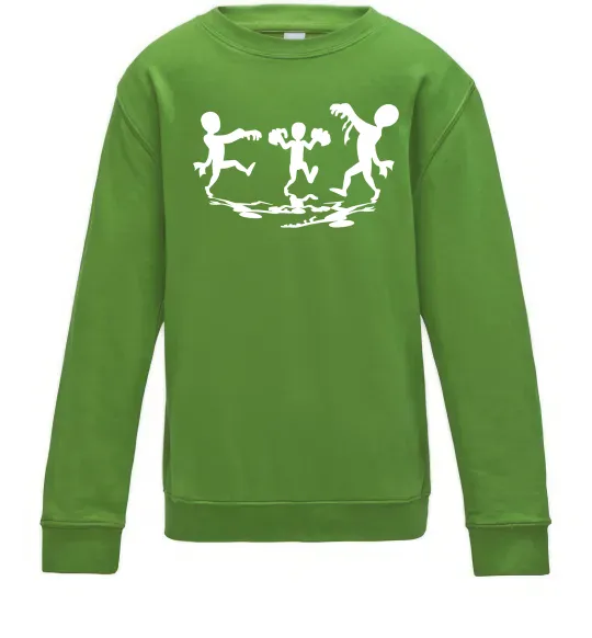 Дитячий світшот Повстання зомбі Лаймовий фото