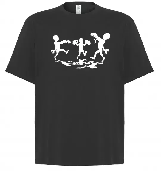 Футболка Оверсайз Повстання зомбі Черный фото