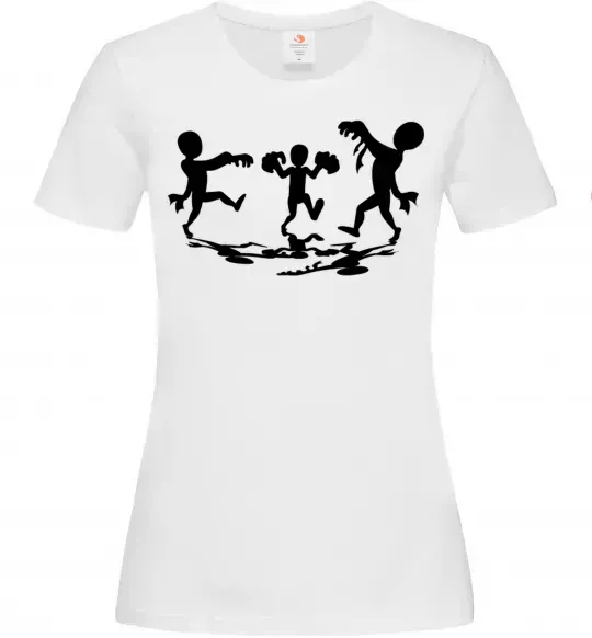 Женская футболка Повстання зомбі Белый фото