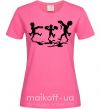 Жіноча футболка Восстание зомби Яскраво-рожевий фото