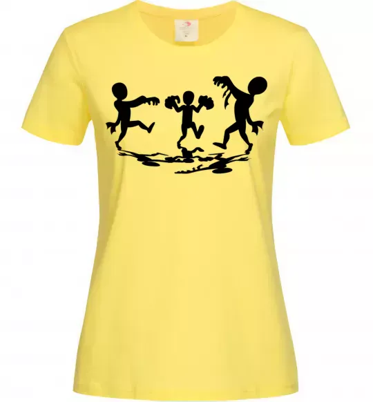 Женская футболка Повстання зомбі Лимонный фото