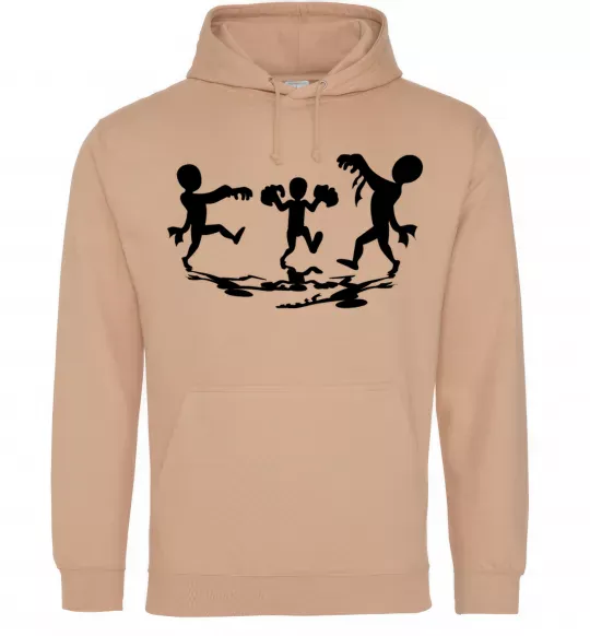 Женская толстовка (худи) Повстання зомбі Песочный фото