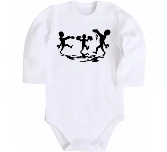 Детский боди Повстання зомбі Белый фото