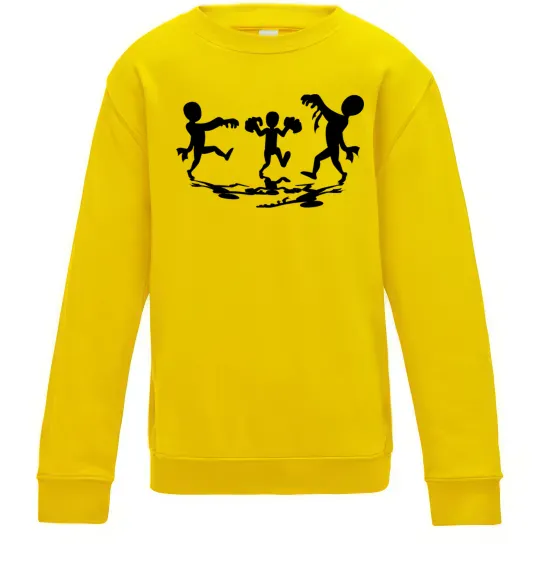 Дитячий світшот Повстання зомбі Сонячно жовтий фото