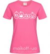 Женская футболка Тыковки Ярко-розовый фото