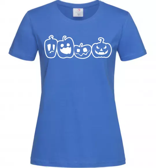 Женская футболка Тыковки Ярко-синий фото