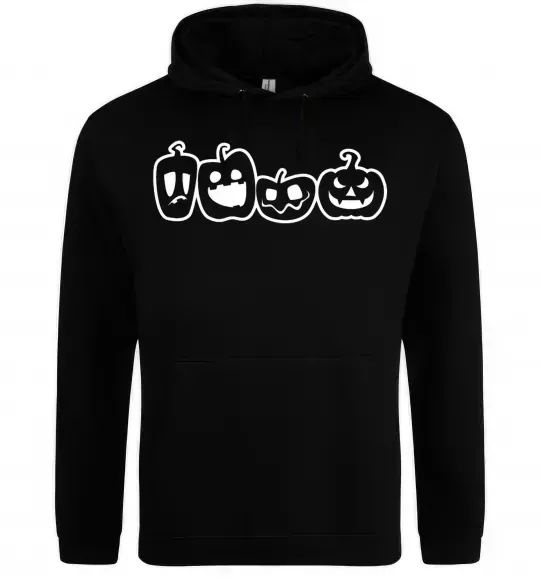 Чоловіча толстовка (худі) Тыковки Чорний фото