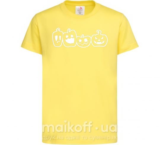 Детская футболка Тыковки Лимонный фото