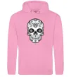 Жіноча толстовка (худі) Череп чб Рожевий Жіноча толстовка (худі) Череп чб Рожевий фото