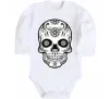 Дитячий бодік Череп чб Білий фото