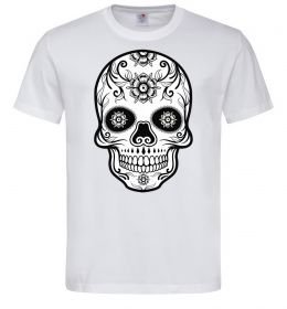 Мужская футболка Череп чб