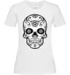 Жіноча футболка Череп чб Білий фото
