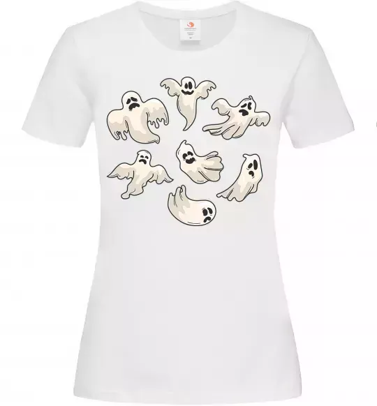Жіноча футболка Привидения Білий фото