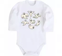 Детский боди Привидения Белый фото