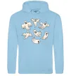 Мужская толстовка (худи) Привидения Голубой фото