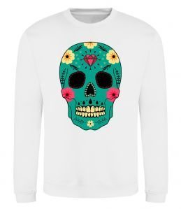 Свитшот Череп бирюзовый