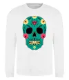 Світшот Череп бирюзовый Білий фото