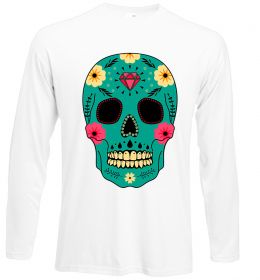 Лонгслів Череп бирюзовый