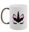 Чашка с цветной ручкой Bat unicorn Серебро Чашка с цветной ручкой Bat unicorn Серебро фото