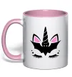 Чашка с цветной ручкой Bat unicorn Нежно розовый Чашка с цветной ручкой Bat unicorn Нежно розовый фото