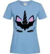 Женская футболка Bat unicorn Голубой фото