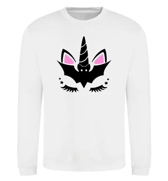 Свитшот Bat unicorn Белый фото
