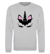 Свитшот Bat unicorn Серый меланж фото